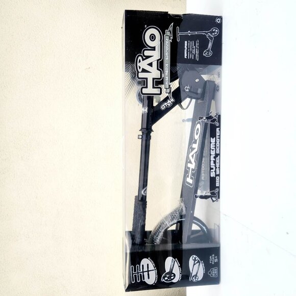 Brand New Halo Rise Above Scooter Supreme Big Wheel Scooter Christmas Gift Black - Picture 10 of 14